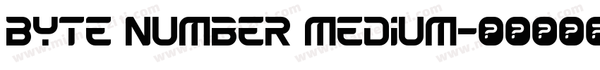 Byte Number medium字体转换